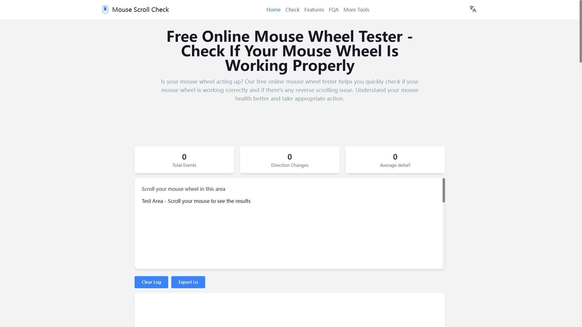 Online Mouse Wheel Tester: Diagnose Reverse Scroll & Mouse Issues - Check Your Mouse Scroll